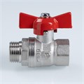 Кран шаровой VALTEC СТАНДАРТ, ГОСТ, рукоятка бабочка 1/2", вн.-нар. (PN40) VT.123.N.04 - фото 22355