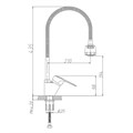 Смеситель для кухни VALFEX Alioth Chrome с гибк. изливом и лейкой VF.4304-3 - фото 22863 Смеситель для кухни VALFEX Alioth Chrome с гибк. изливом и лейкой VF.4304-3 - фото 22863