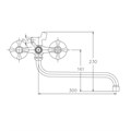 Смеситель для ванны VALFEX Libra Сhrome-1 с шаровым переключателем VF.2208 - фото 23563 Смеситель для ванны VALFEX Libra Сhrome-1 с шаровым переключателем VF.2208 - фото 23563