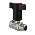 Кран шаровой с Т-образной красной ручкой для воды,  1/2" внутр.-наруж. VALFEX VF.236.NT1.012.N/P59.R - фото 23593