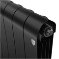 Радиатор Royal Thermo, Infinity биметалл. 500 Noir Sable (черный) - 4 секц. RTINNS5004