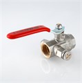 Кран шаровой VALTEC BASE с дренажом и воздухоотводчиком 1/2'' вн.-вн.  (VT.245.N.04) VT.245.N.04