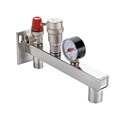 Группа безопасности VALTEC, нержавеющая сталь 3/4", манометр 0-4 бар VT.495.SS.03 - фото 24243