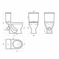 Унитаз-компакт Sanita ''Стандарт'', диагональный выпуск WC.CC/Standart/1-P/WHT.G/S1