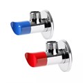 Вентили угловые с отражателем 1/2" х 1/2", VIEIR VP47 (Комплект 2 шт, красный + синий) VP47