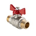 Кран шаровой VALTEC BASE-ГОСТ полнопроходной с бабочкой  1/2" нар.-нар. VT.219S.N.04