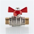Кран шаровой VALTEC BASE-ГОСТ полнопроходной с бабочкой  1/2" нар.-нар. VT.219S.N.04