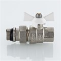 Кран шаровой Valtec BASE-ГОСТ с полусгоном   3/4" вн.-нар. с доп. уплотнением (белая рукоятка) VT.227S.NRW.05
