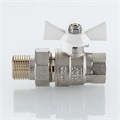 Кран шаровой Valtec BASE-ГОСТ с полусгоном   1/2" вн.-нар.  БЕЛАЯ рукоятка VT.227S.NW.04