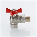 Кран шаровой УГЛОВОЙ Valtec BASE-ГОСТ с полусгоном  1/2" вн.-нар. VT.228S.N.04