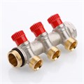 Коллектор VALTEC с регулировочными вентилями, 1''х2 вых. 3/4'' нар. ЕК Евроконус VTc.560.NE.060502